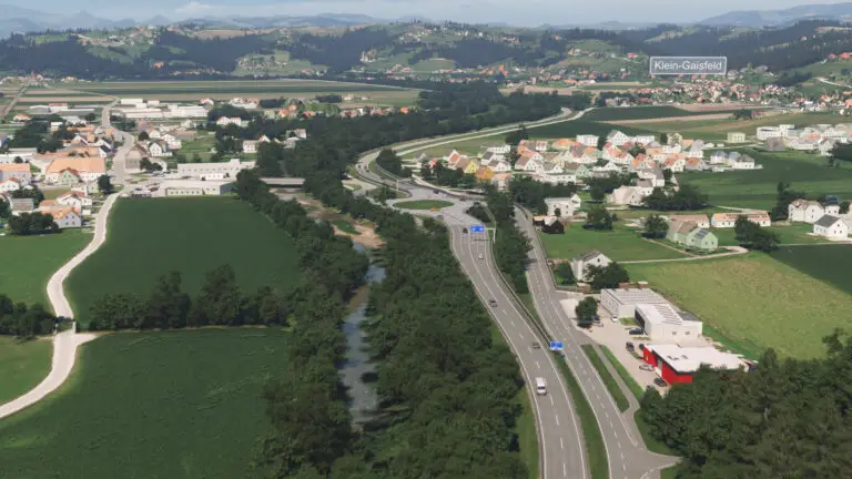 LAND STEIERMARK - Fotorealistische 3D Visualisierung - B70 Mooskirchen Krottendorf